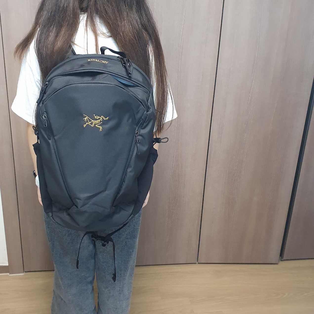 Arc'teryx Mantis 26 Backpack Black 착용 스타일