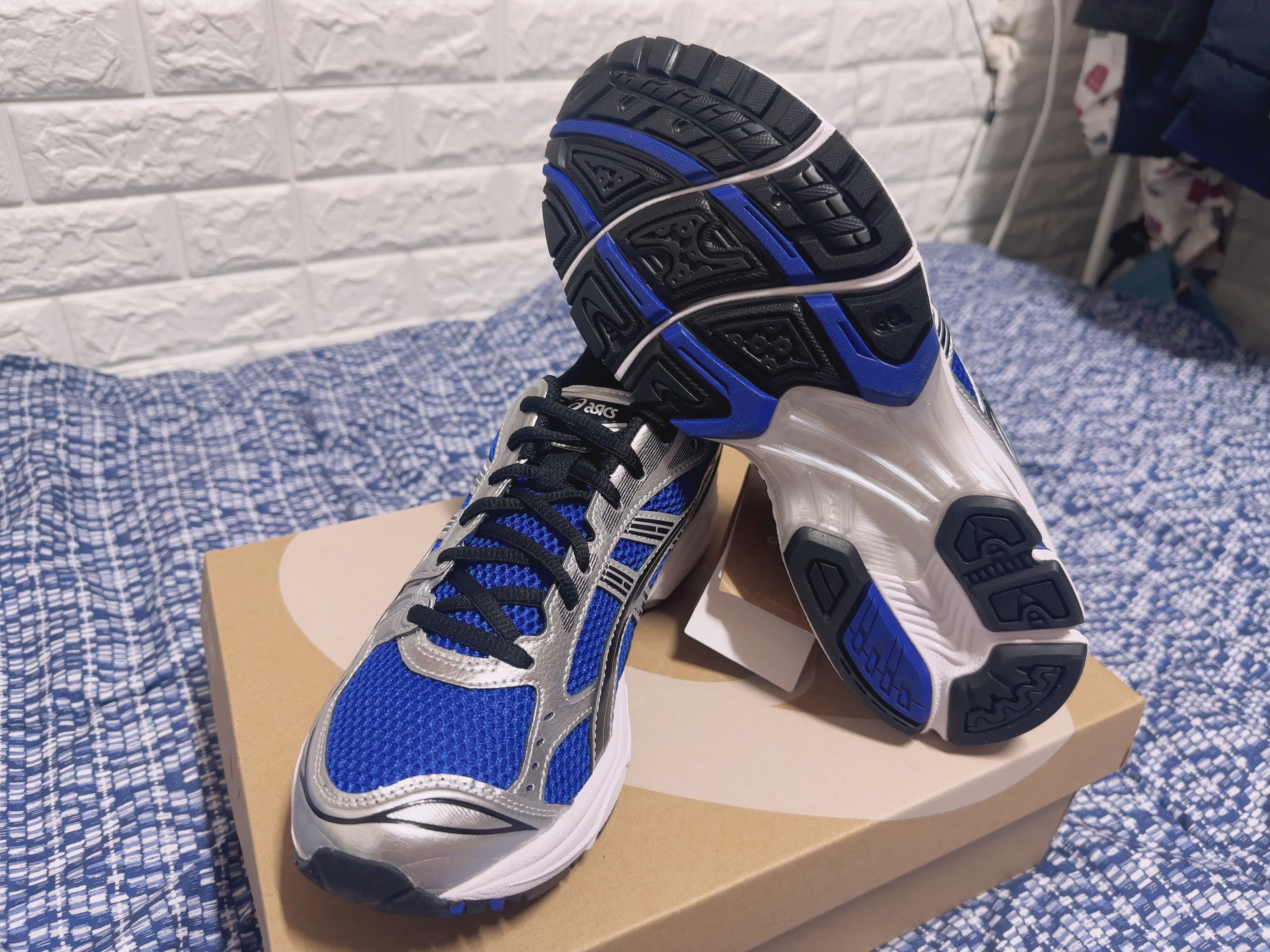Asics Gel-Kayano 14 Monaco Blue Black 착용 스타일 - 6
