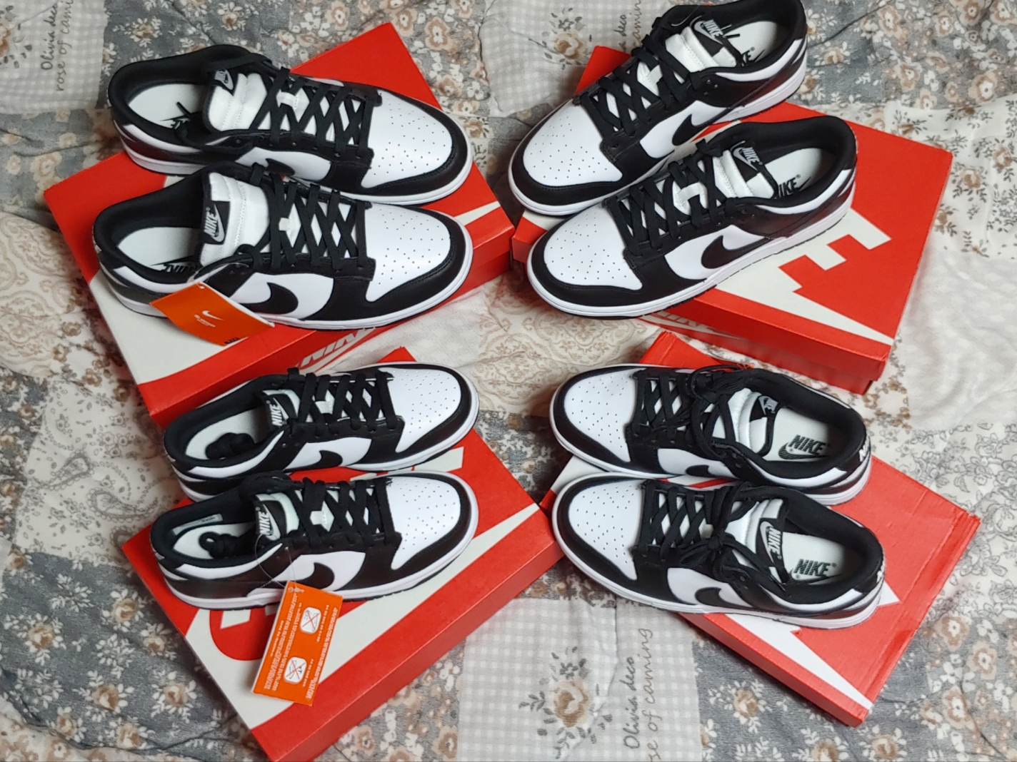 Nike Dunk Low Retro Black, (W) Nike Dunk Low Black 착용 스타일 - 2