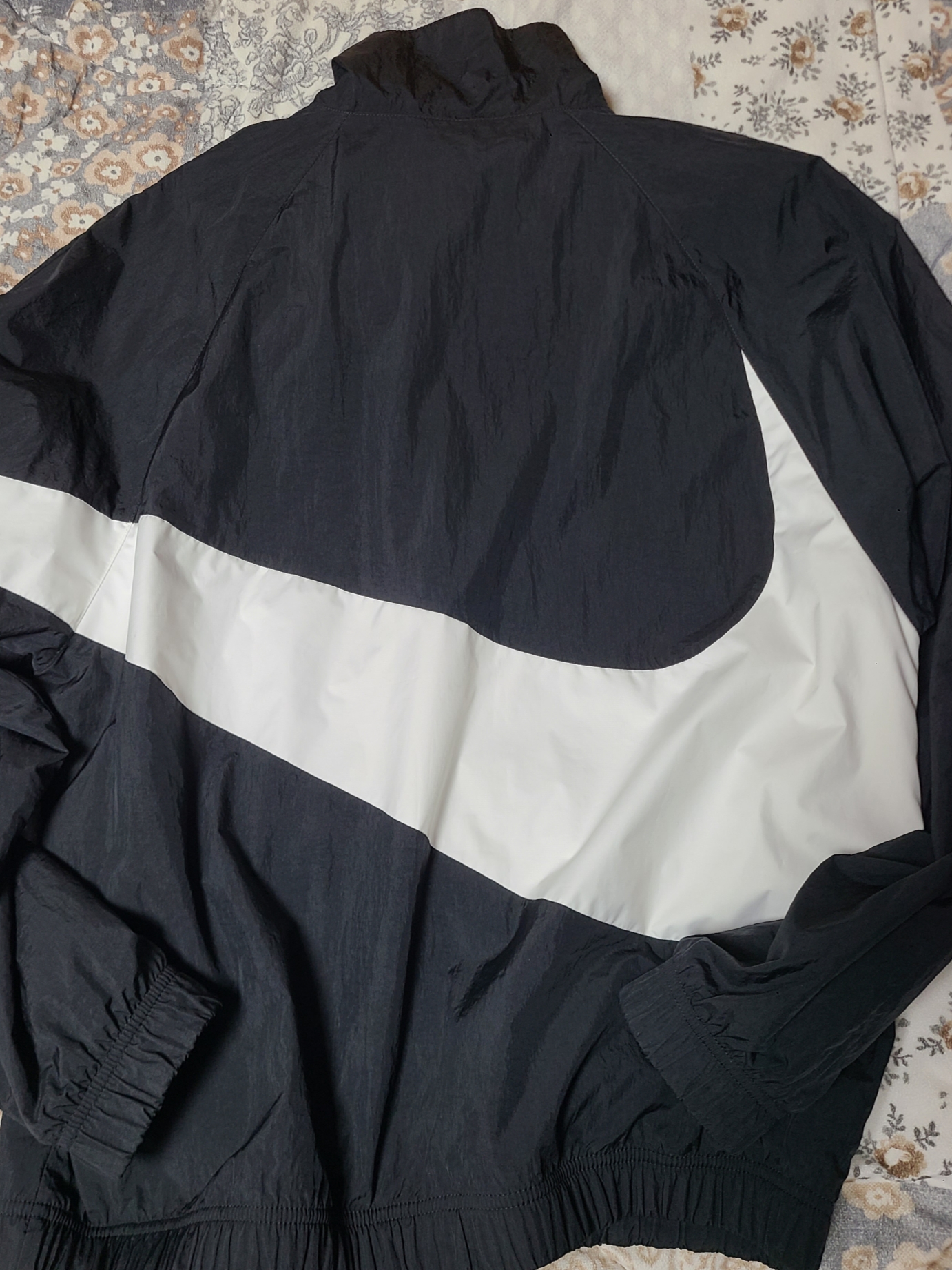 Nike NSW Big Swoosh Woven Jacket Black - Asia 착용 스타일 - 2