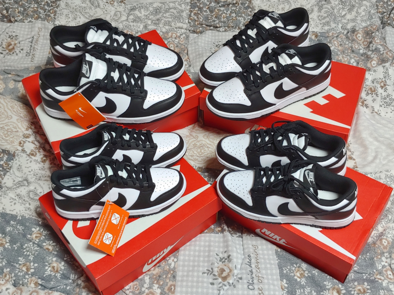 Nike Dunk Low Retro Black, (W) Nike Dunk Low Black 착용 스타일 - 1