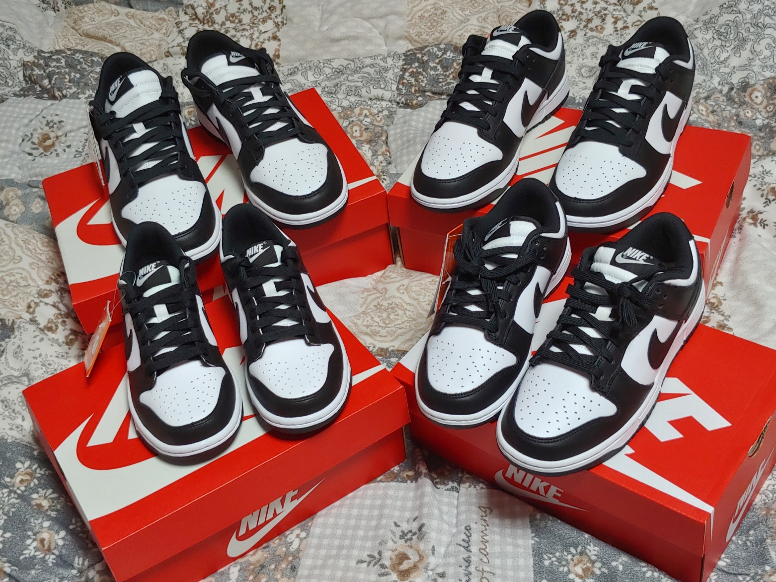 (W) Nike Dunk Low Black, Nike Dunk Low Retro Black 착용 스타일 - 1