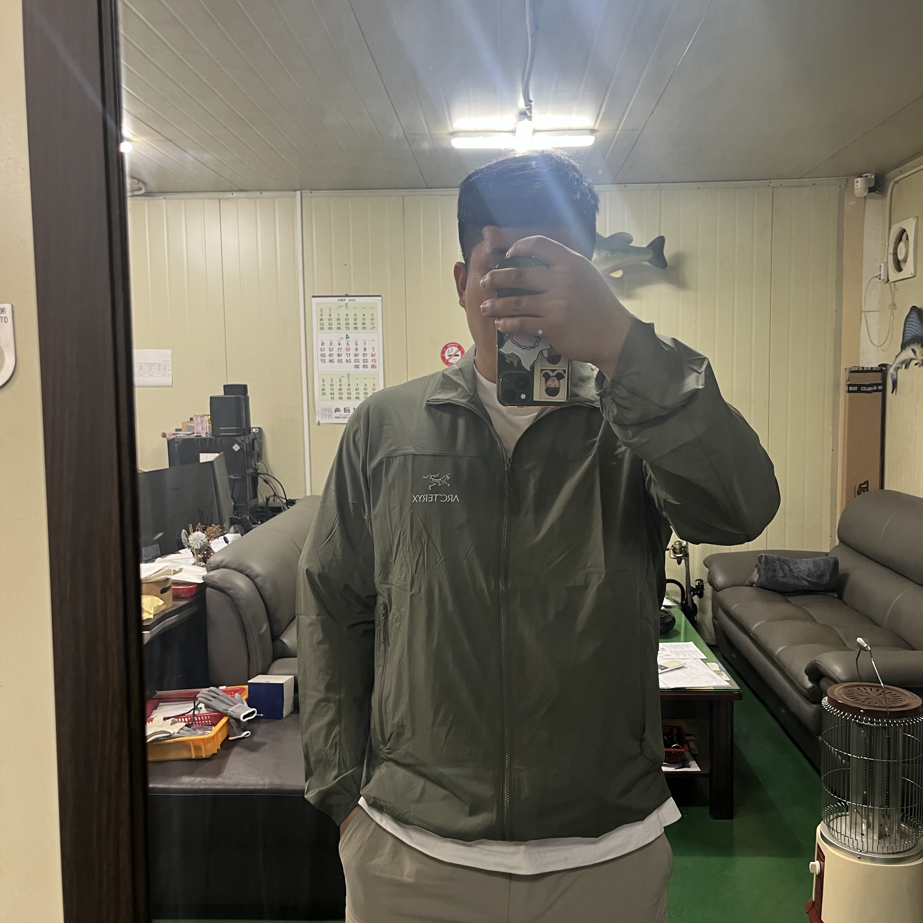 Arc'teryx Squamish Jacket Forage 착용 스타일