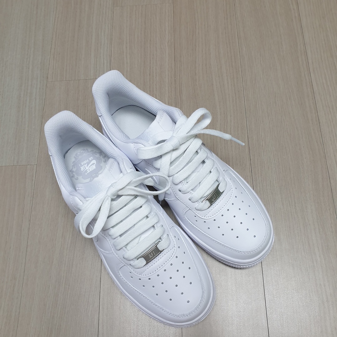 (W) Nike Air Force 1 '07 Low White 착용 스타일
