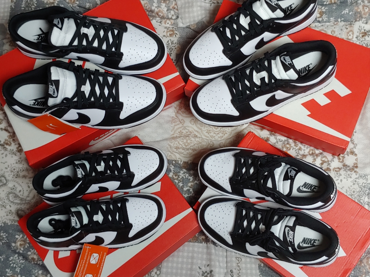 (W) Nike Dunk Low Black, Nike Dunk Low Retro Black 착용 스타일 - 3