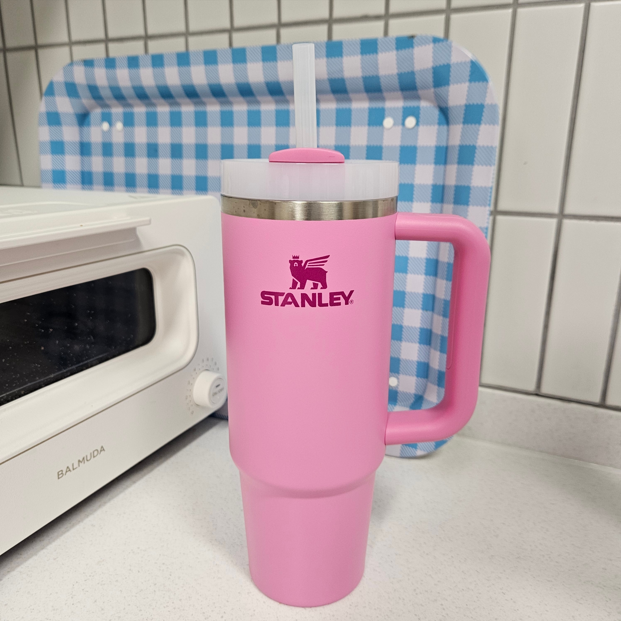 Stanley The Quencher H2.0 Flowstate Tumbler 887ml Peony 착용 스타일