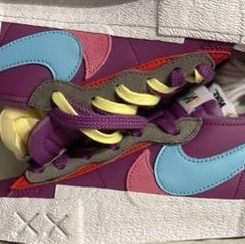 Nike x Sacai x Kaws Blazer Low Purple Dusk 착용 스타일