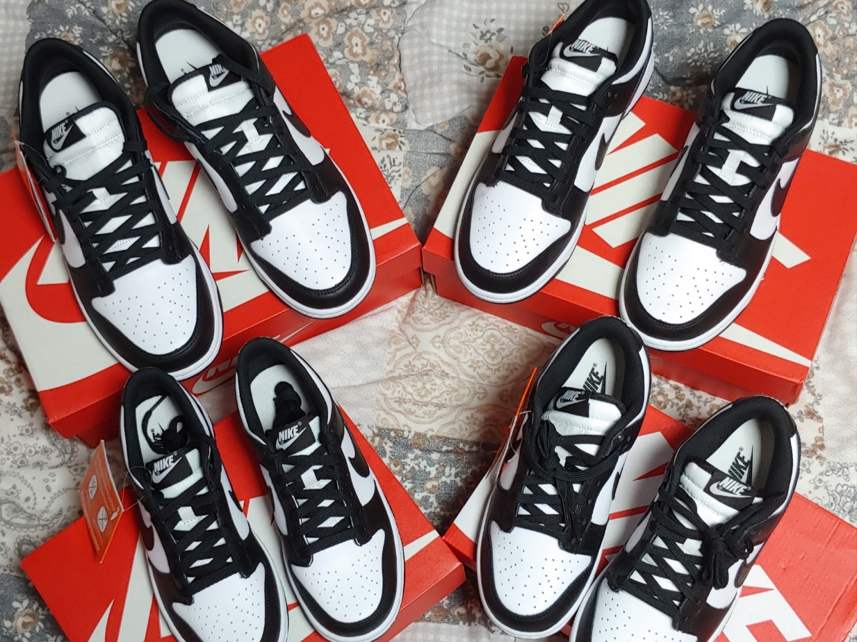 (W) Nike Dunk Low Black, Nike Dunk Low Retro Black 착용 스타일 - 2