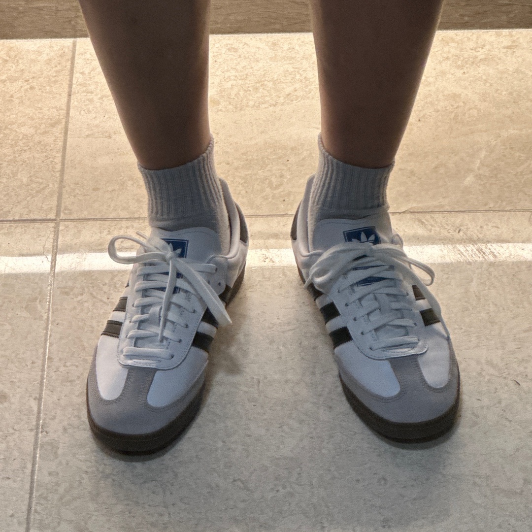 Adidas Samba OG Cloud White 착용 스타일