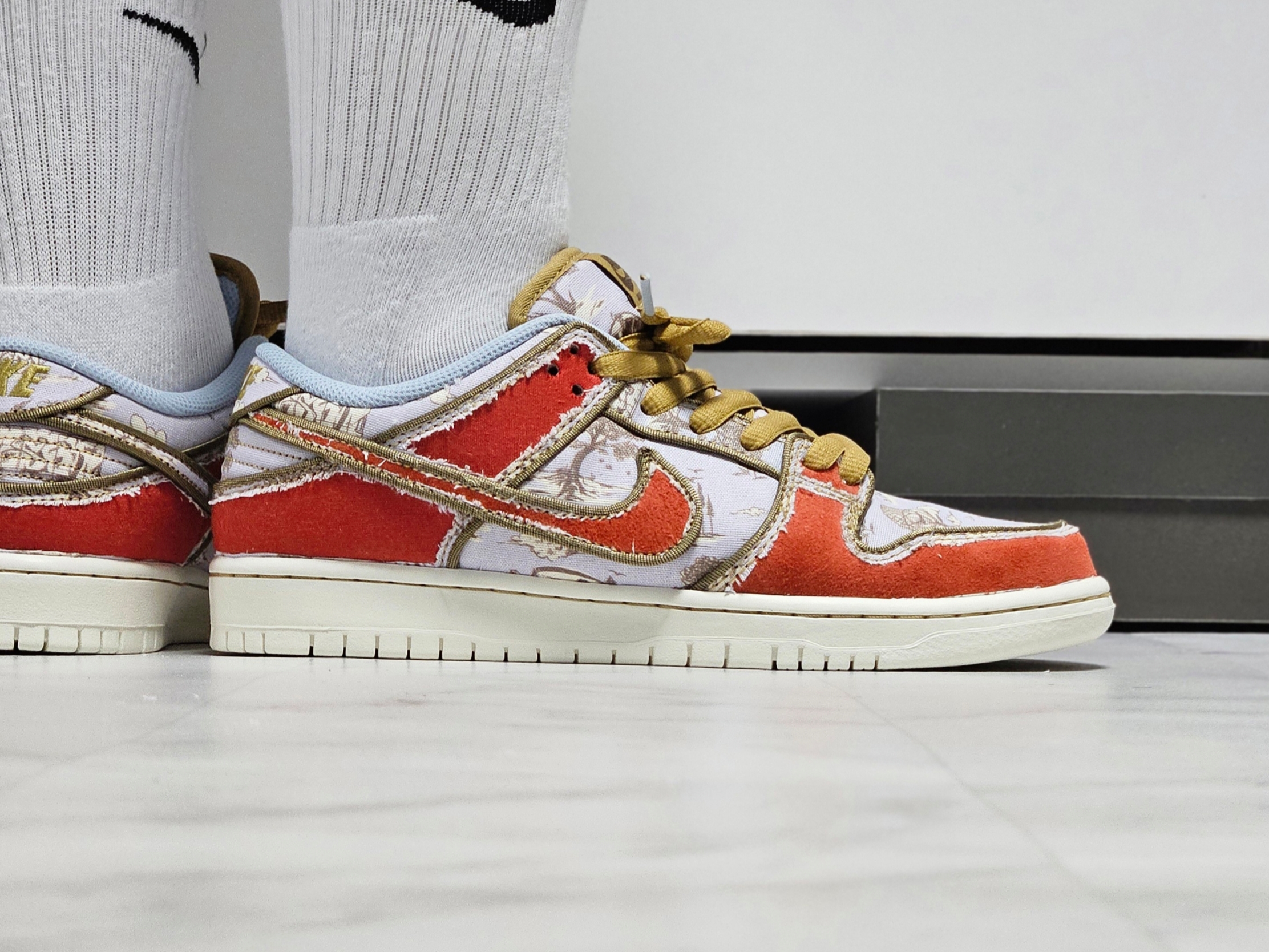 Nike SB Dunk Low Pro Premium Toile 착용 스타일 - 10