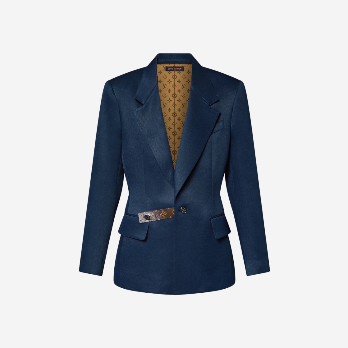 (W) Louis Vuitton Monogram Tab Fitted Blazer Midnight Blue 상세 이미지 1