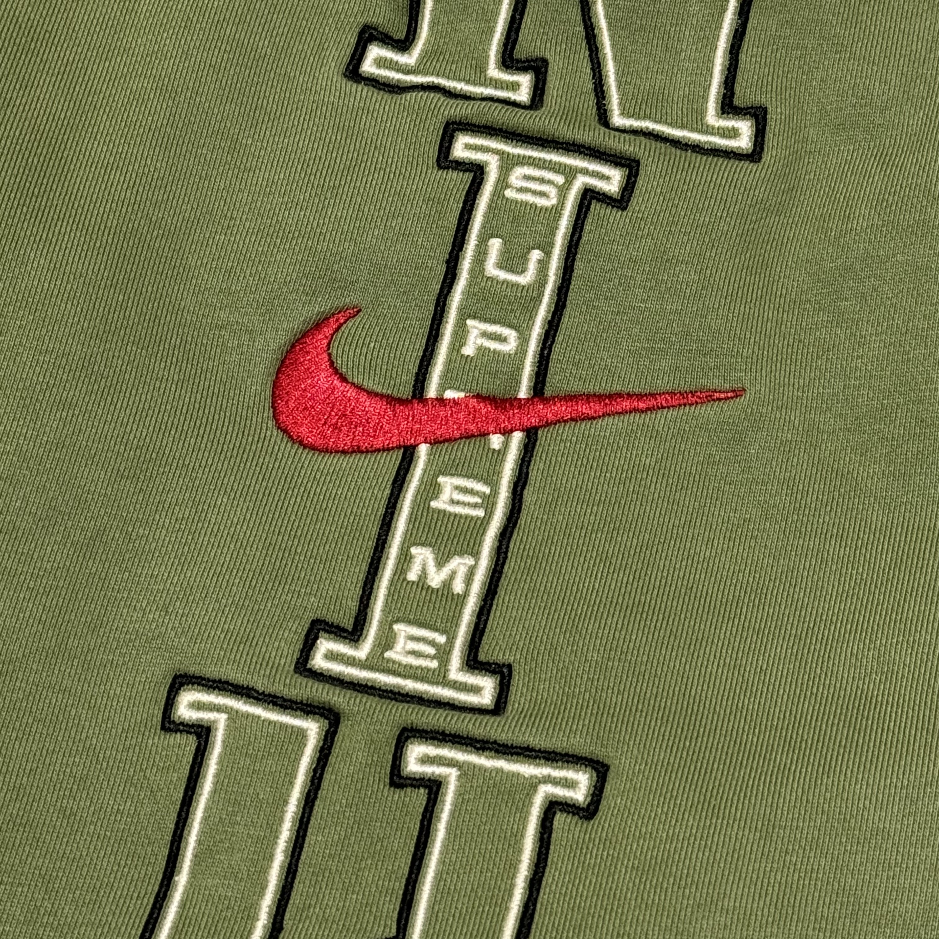 Supreme x Nike Sweatpant Olive - 24SS 착용 스타일
