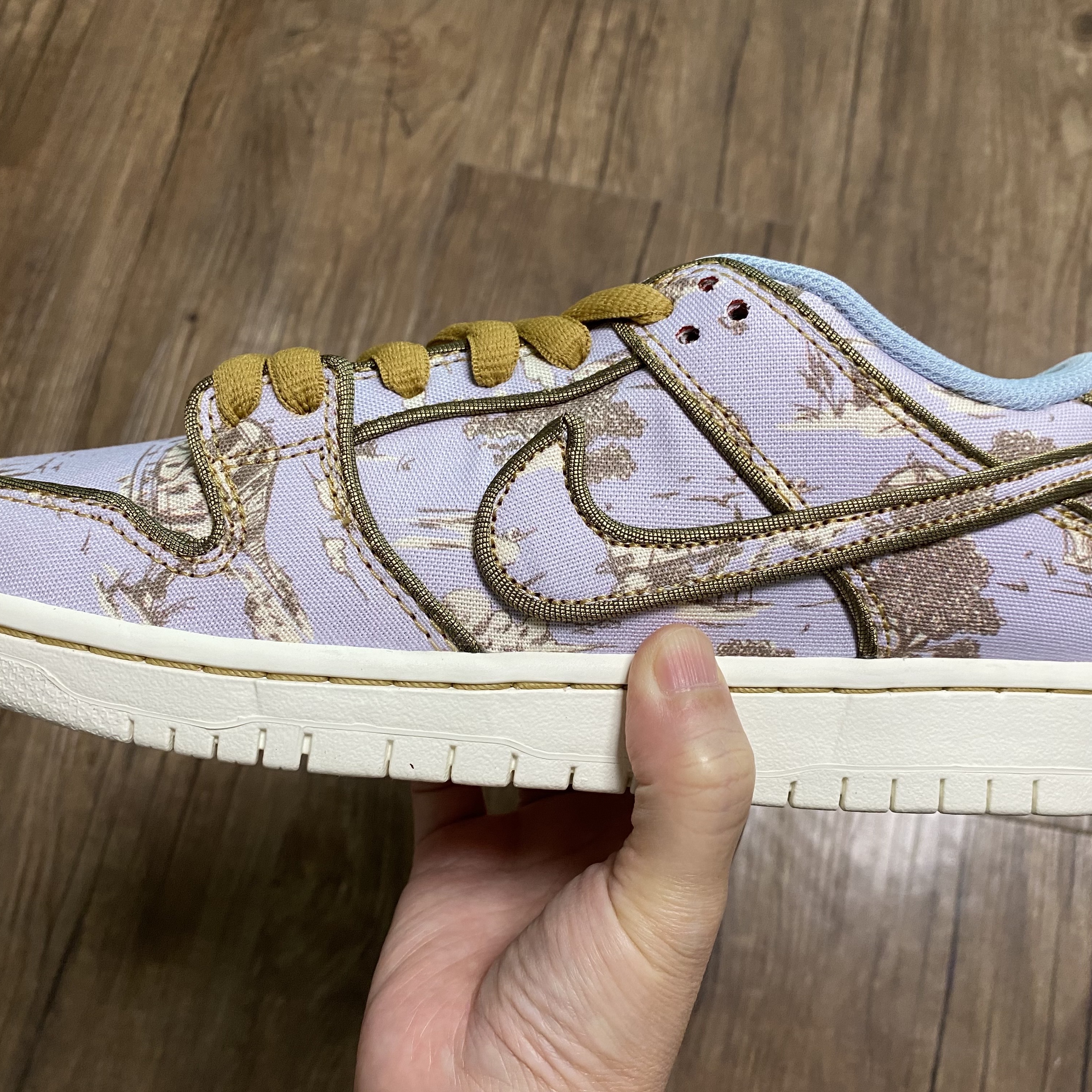 Nike SB Dunk Low Pro Premium Toile 착용 스타일 - 1