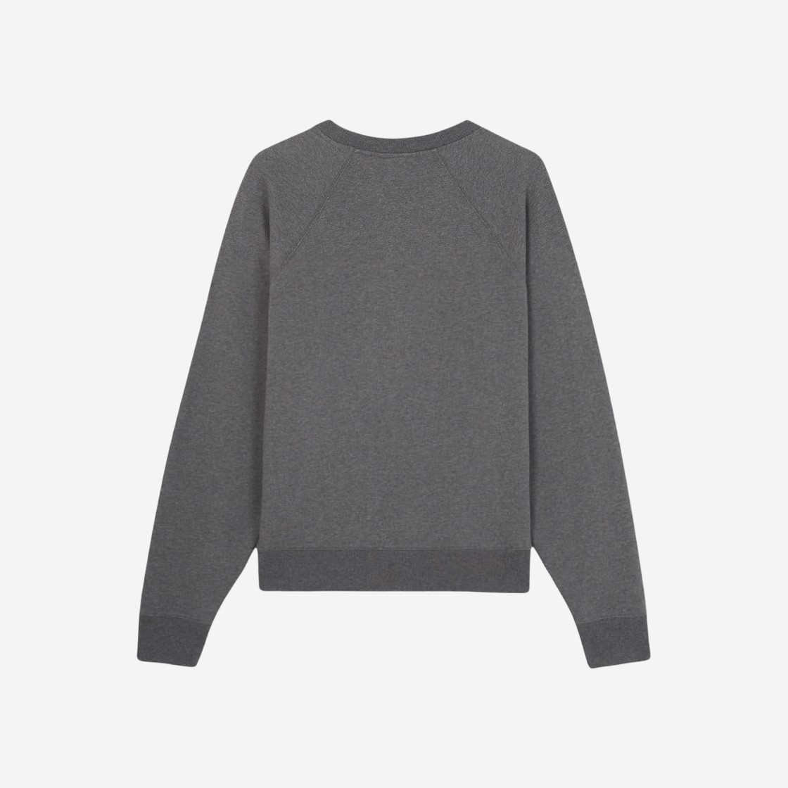 Maison Kitsune Bold Fox Head Patch Oversize Sweatshirt Dark Grey Melange 상세 이미지 2