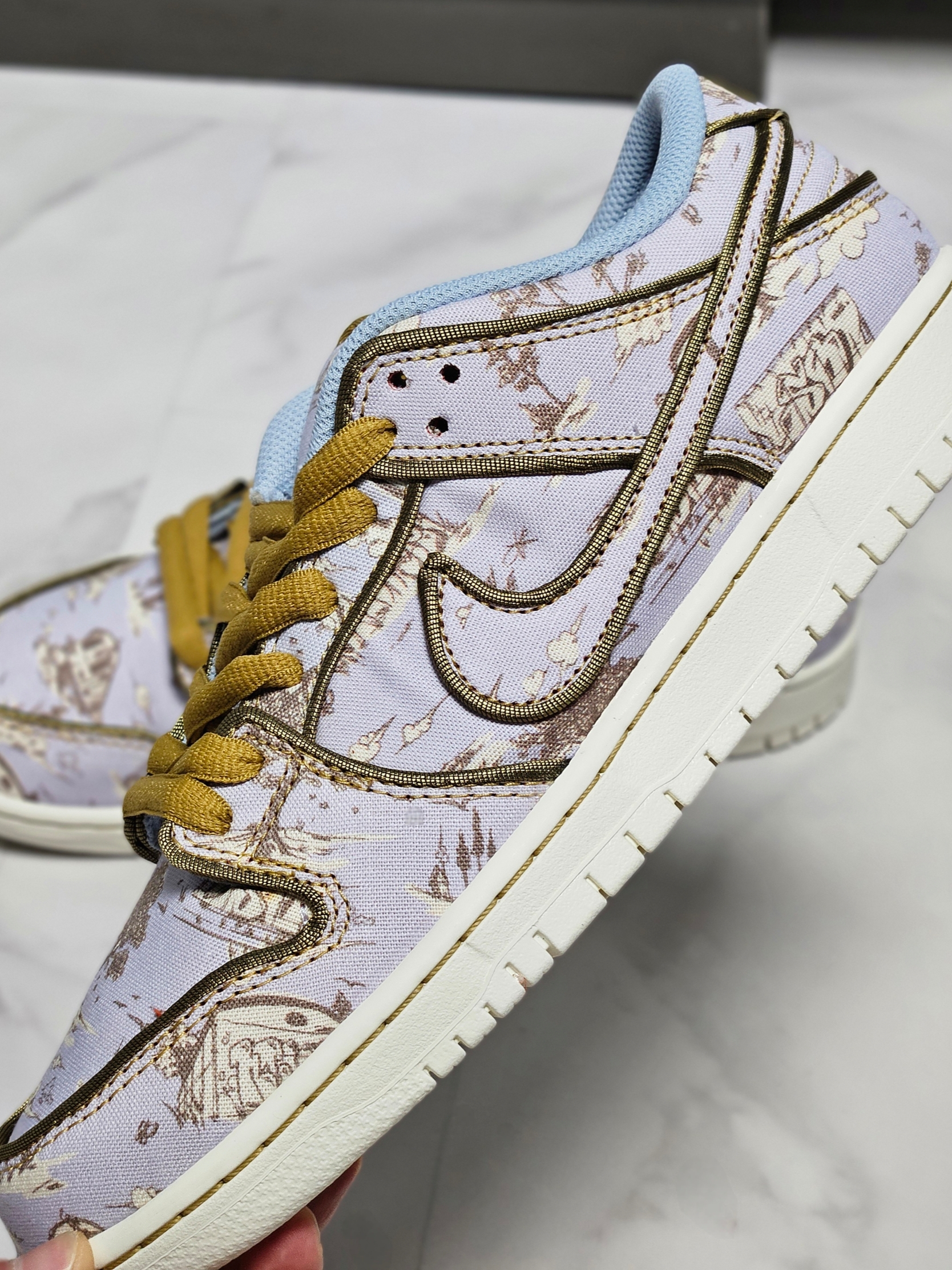 Nike SB Dunk Low Pro Premium Toile 착용 스타일 - 6
