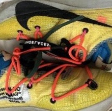 (W) Nike x Off-White Vapor Street Tour Yellow 착용 스타일