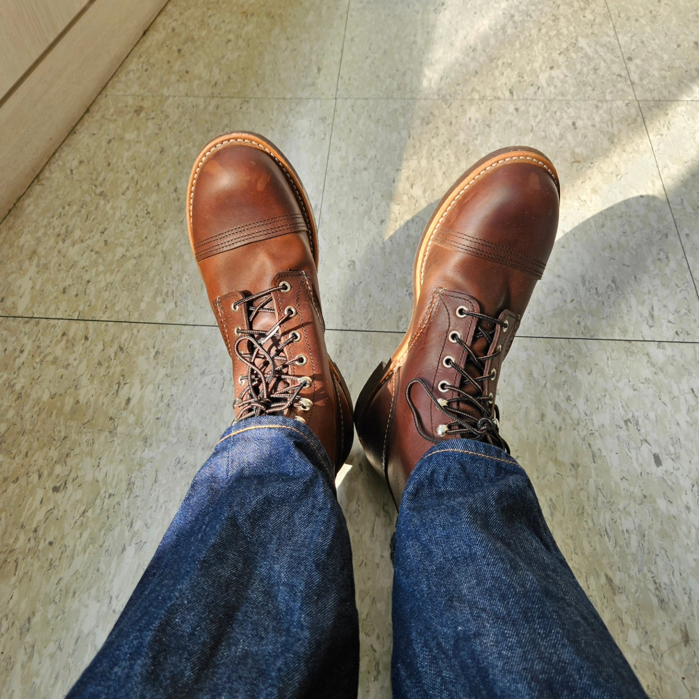 Red Wing Iron Ranger 8111 Amber Harness - D 착용 스타일 - 6