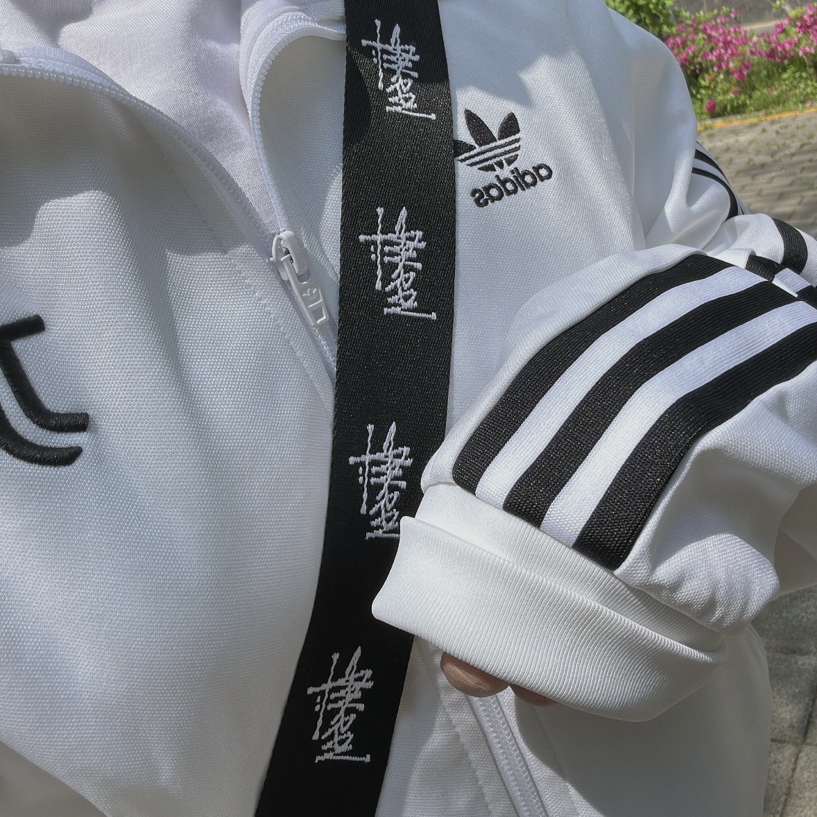 Adidas Juventus Beckenbauer Track Top Jersey Jacket Black White - US Sizing 착용 스타일