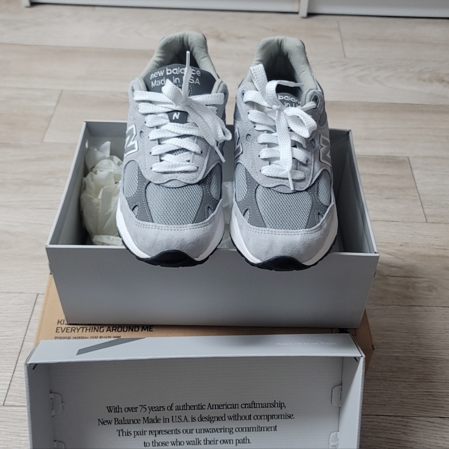 New Balance 993 Made in USA Grey - D Standard 착용 스타일