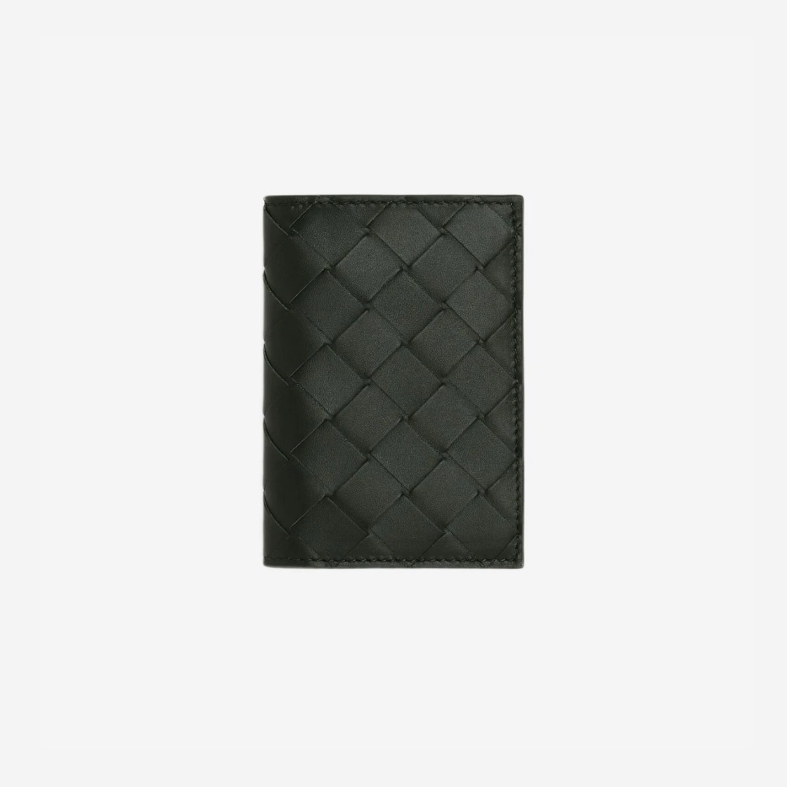 Bottega Veneta Intrecciato Flap Card Case Dark Green Mermaid 상세 이미지 1