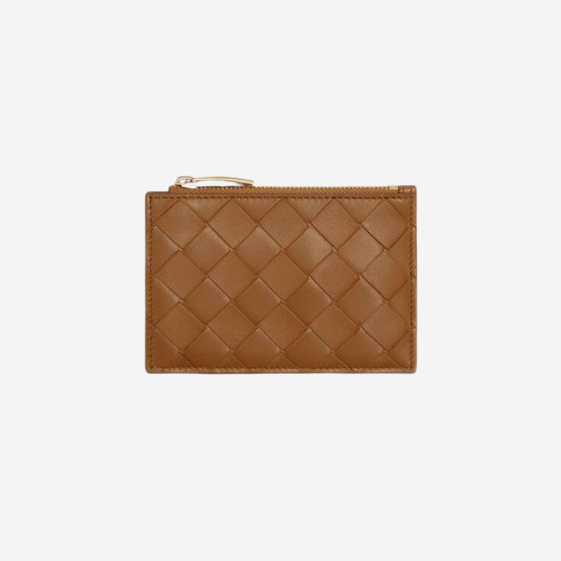 Bottega Veneta Intrecciato Key Pouch Wood 상세 이미지 1