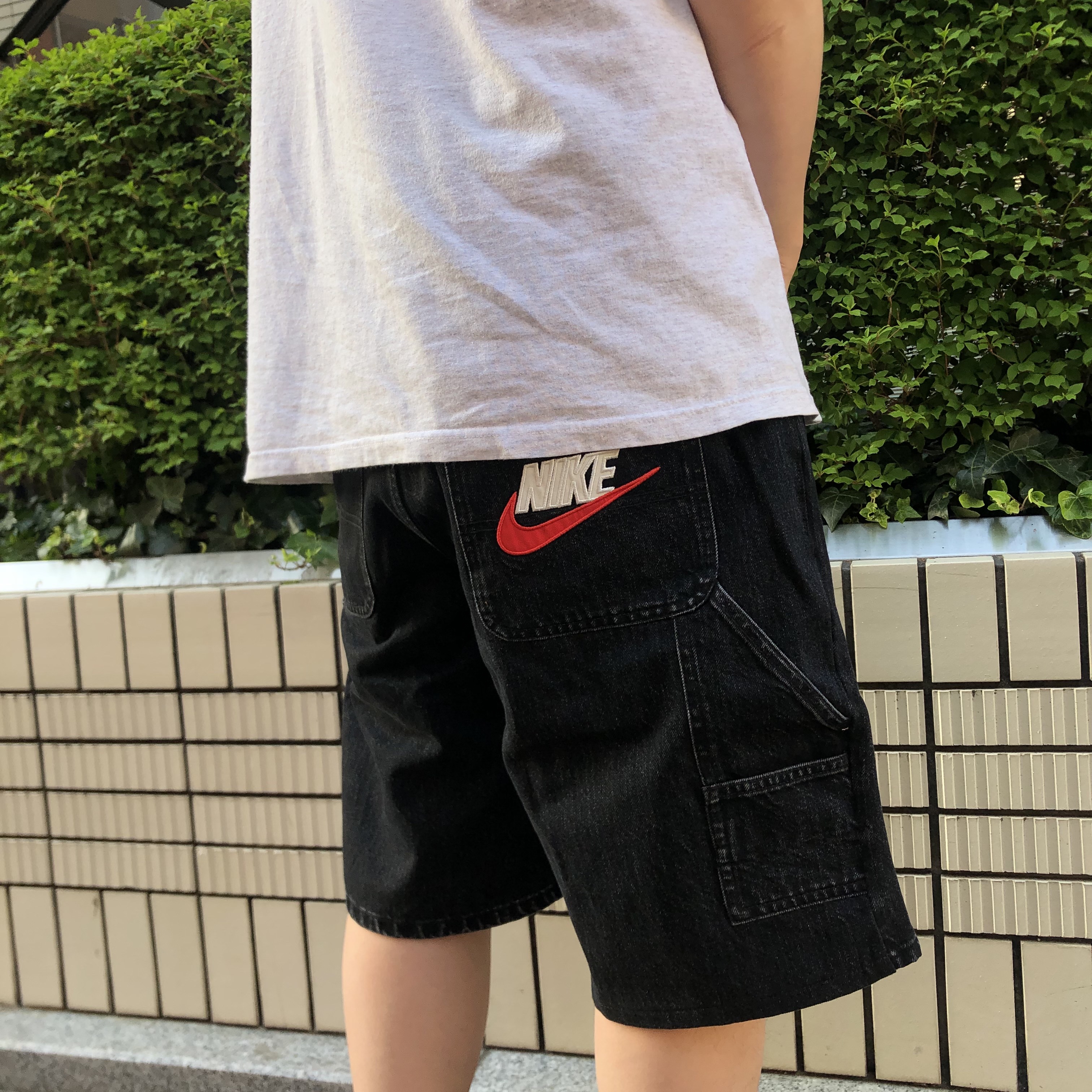 Supreme x Nike Denim Short Black - 24SS 착용 스타일 - 4