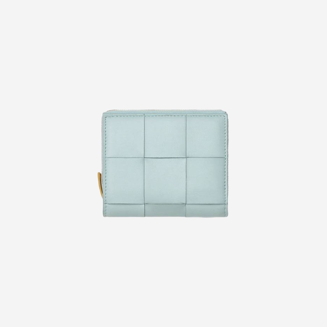 Bottega Veneta Cassette Tri-Fold Zip Wallet Teal Washed 상세 이미지 1