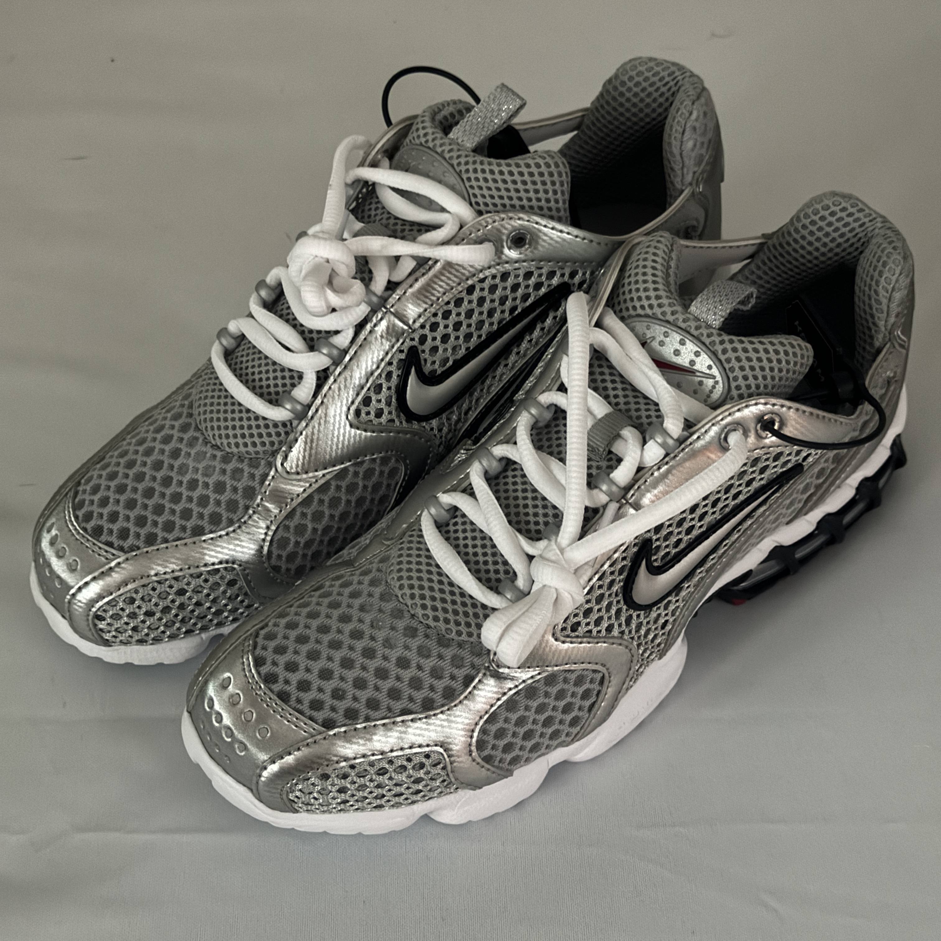 Nike Air Zoom Spiridon Cage 2 Metallic Silver 착용 스타일