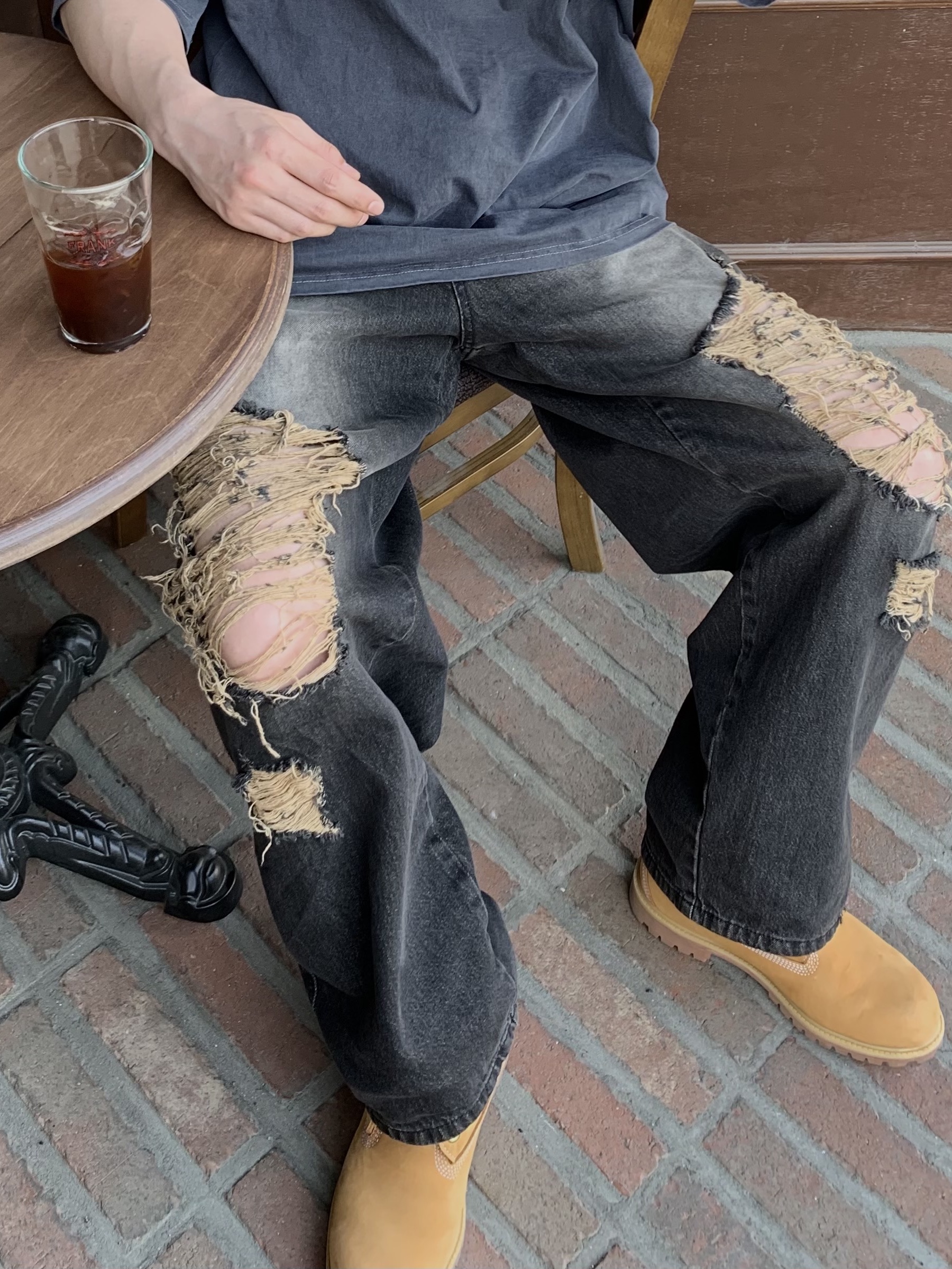 Timberland Premium 6 inch Waterproof Boot Wheat Nubuck - Wide 착용 스타일 - 6