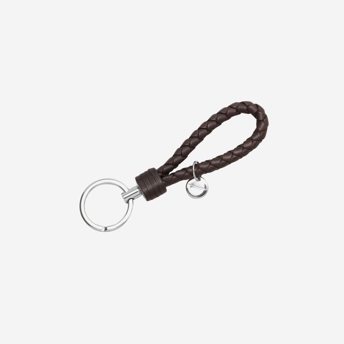 Bottega Veneta Logo Tag Keyring Espresso 상세 이미지 1