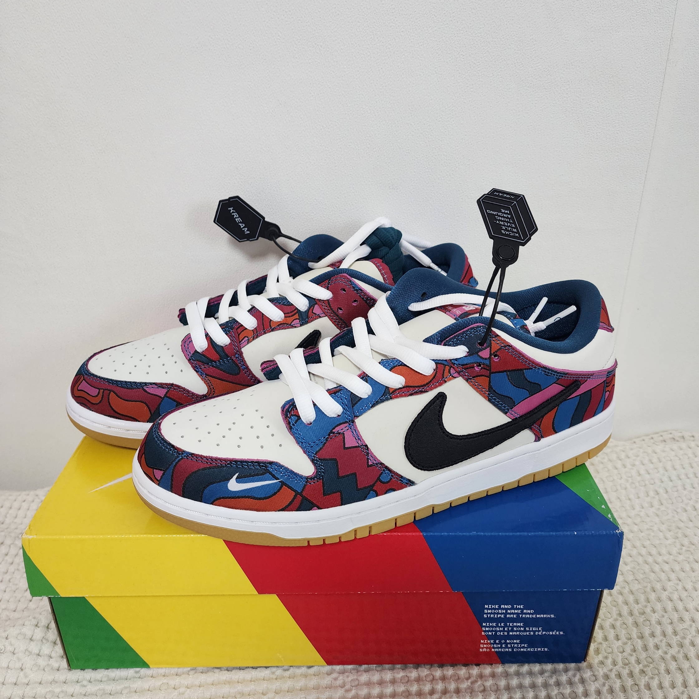 Nike x Parra SB Dunk Low Pro Abstract Art 착용 스타일 - 1