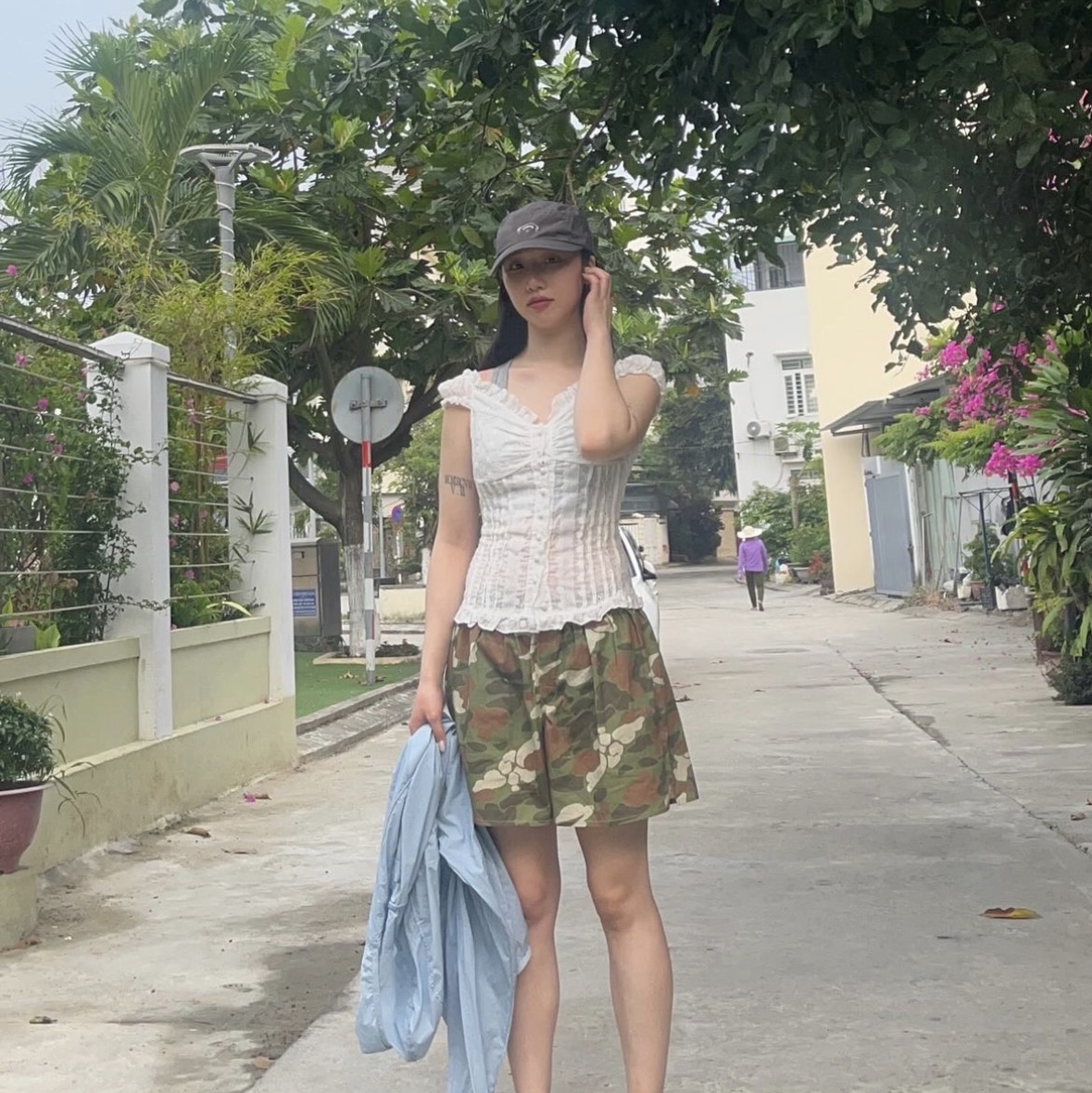 Cotchs Hitchhiker Boxer Shorts Camo, Cotchs Hitchhiker Boxer Shorts Ribbon 착용 스타일