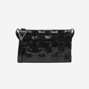 Bottega Veneta Large Leather Cassette Black