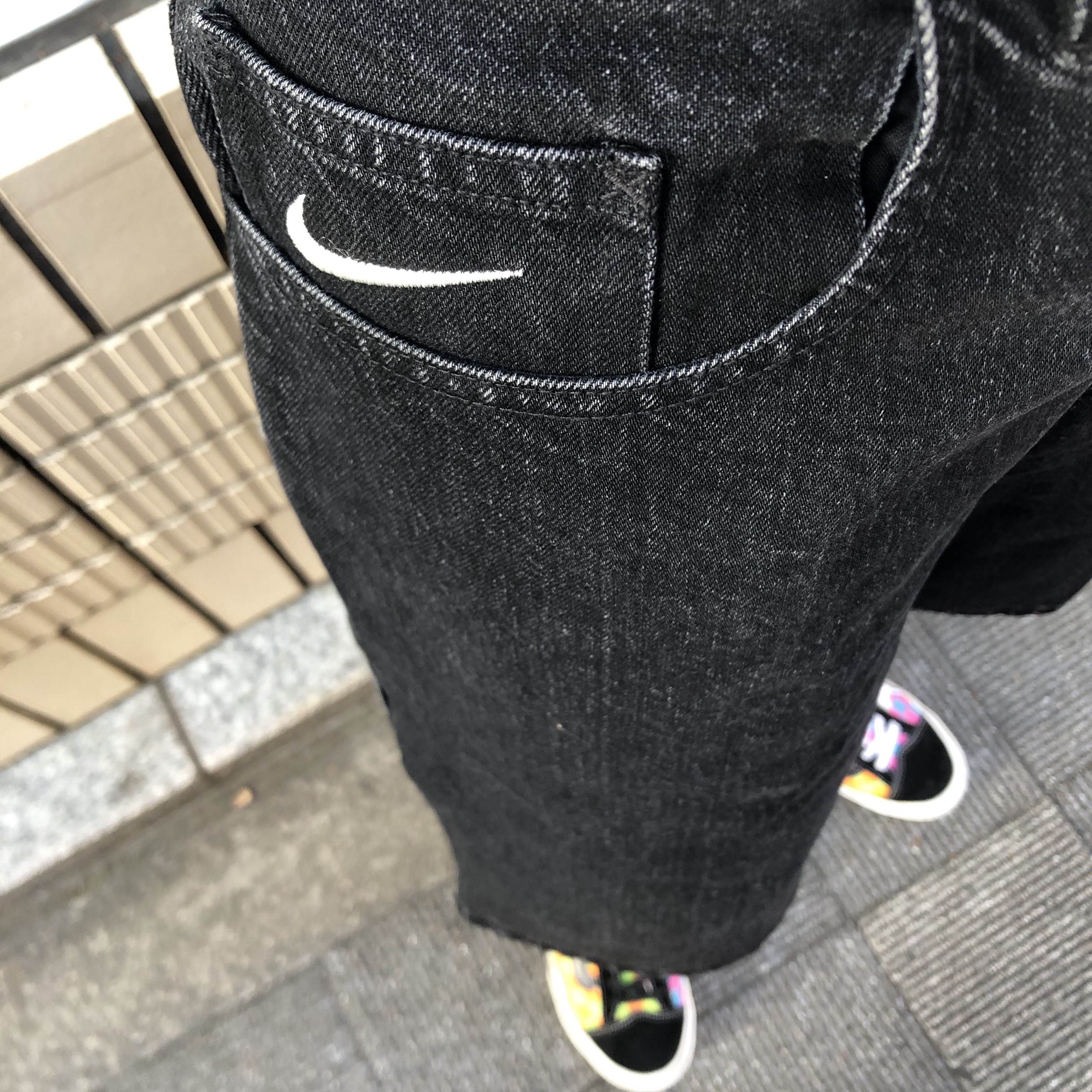Supreme x Nike Denim Short Black - 24SS 착용 스타일 - 3