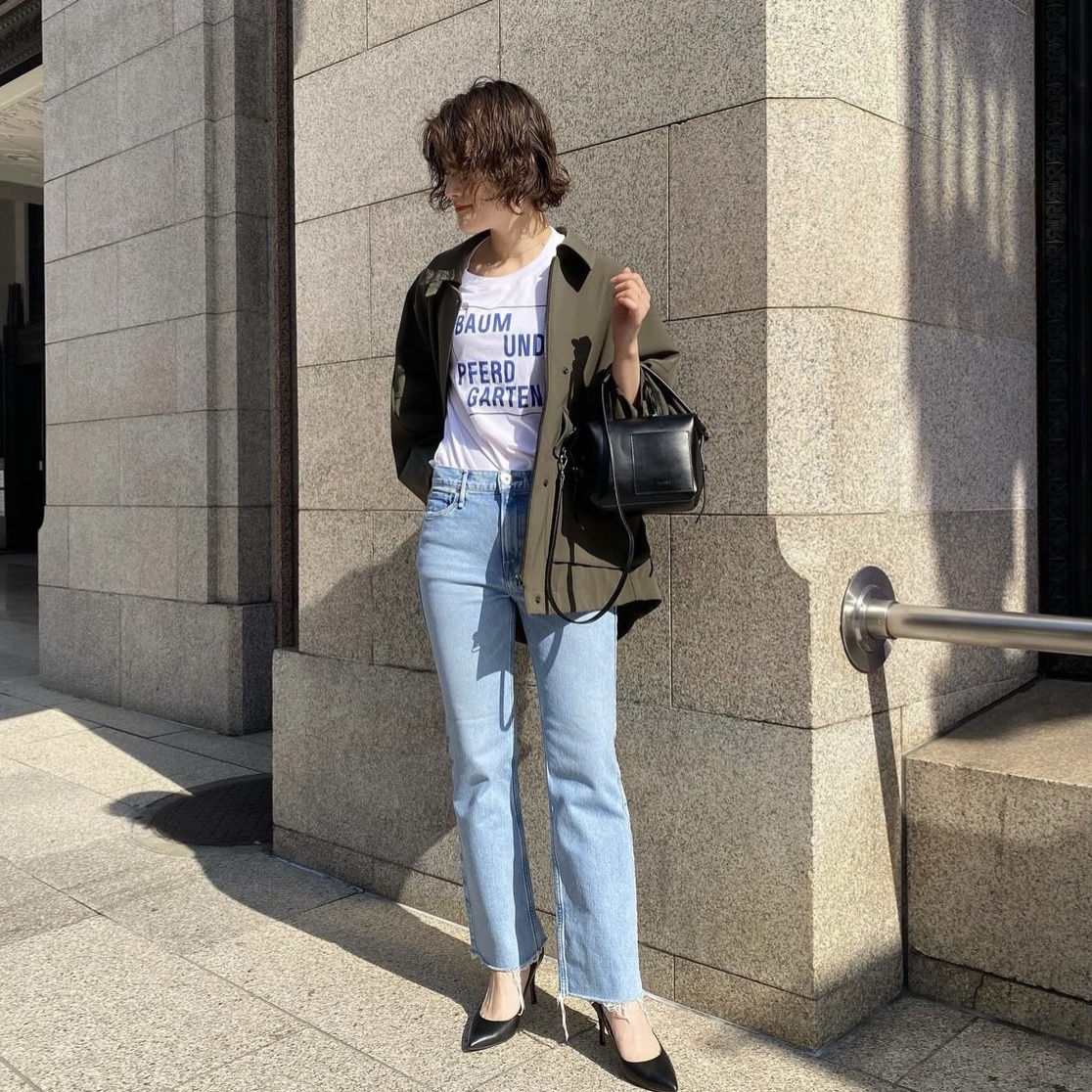 Baum und Pferdgarten Women Jawo Bright White Marine Logo 착용 스타일 - 2