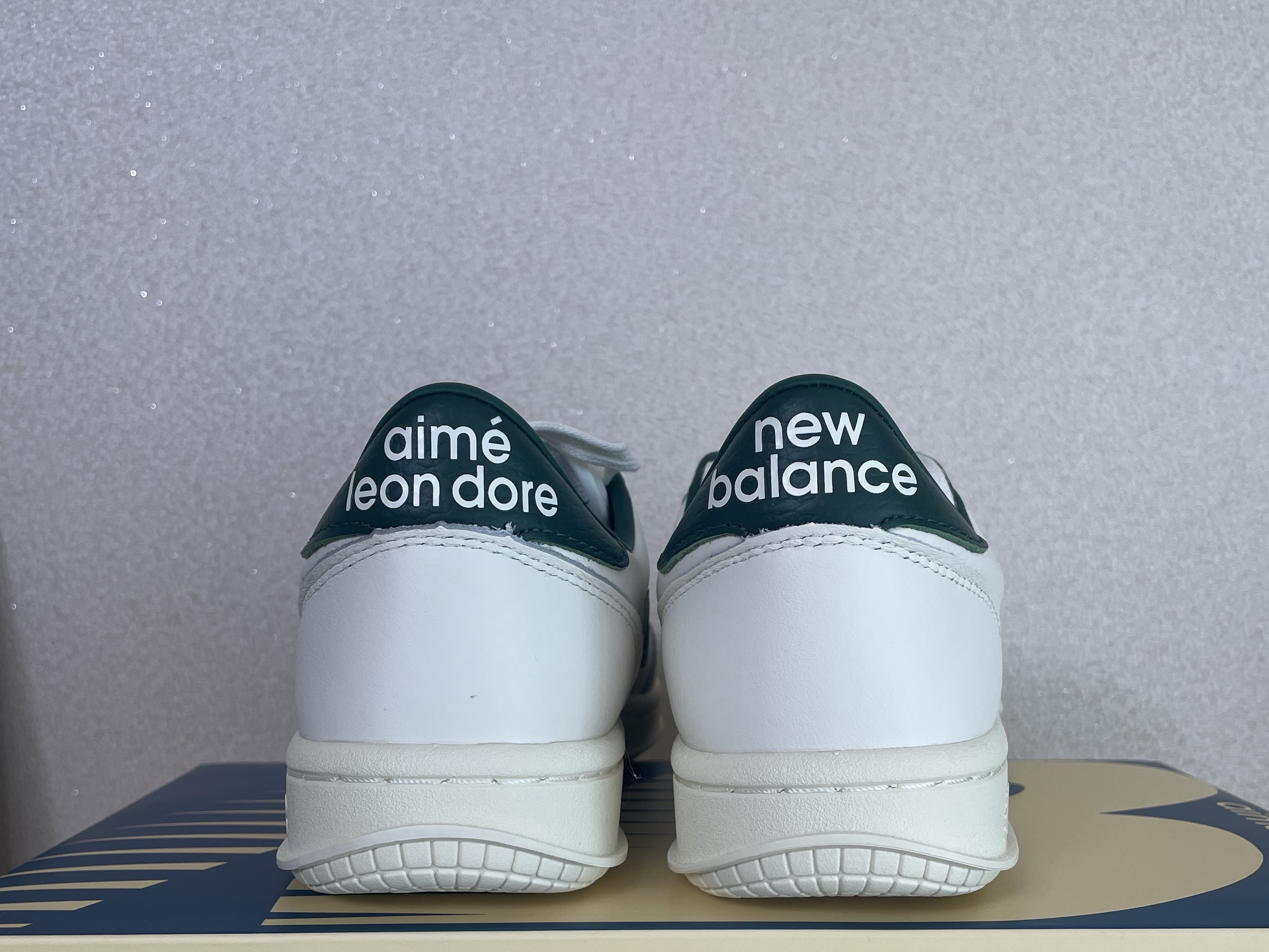 New Balance x Aime Leon Dore T500 Green 착용 스타일