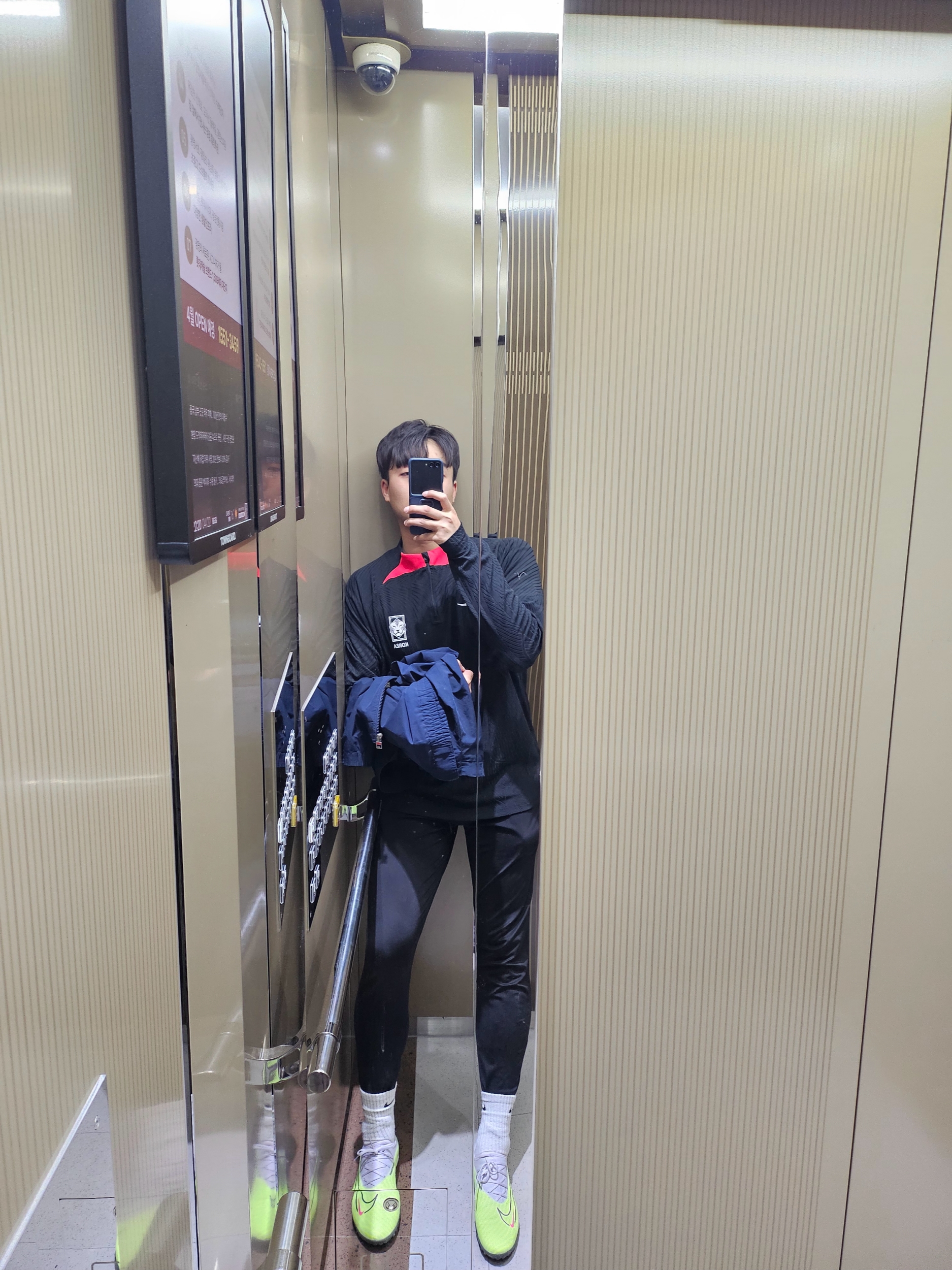 Nike Korea Strike Elite Dri-Fit Knit Soccer Drill Top Black - Asia 착용 스타일