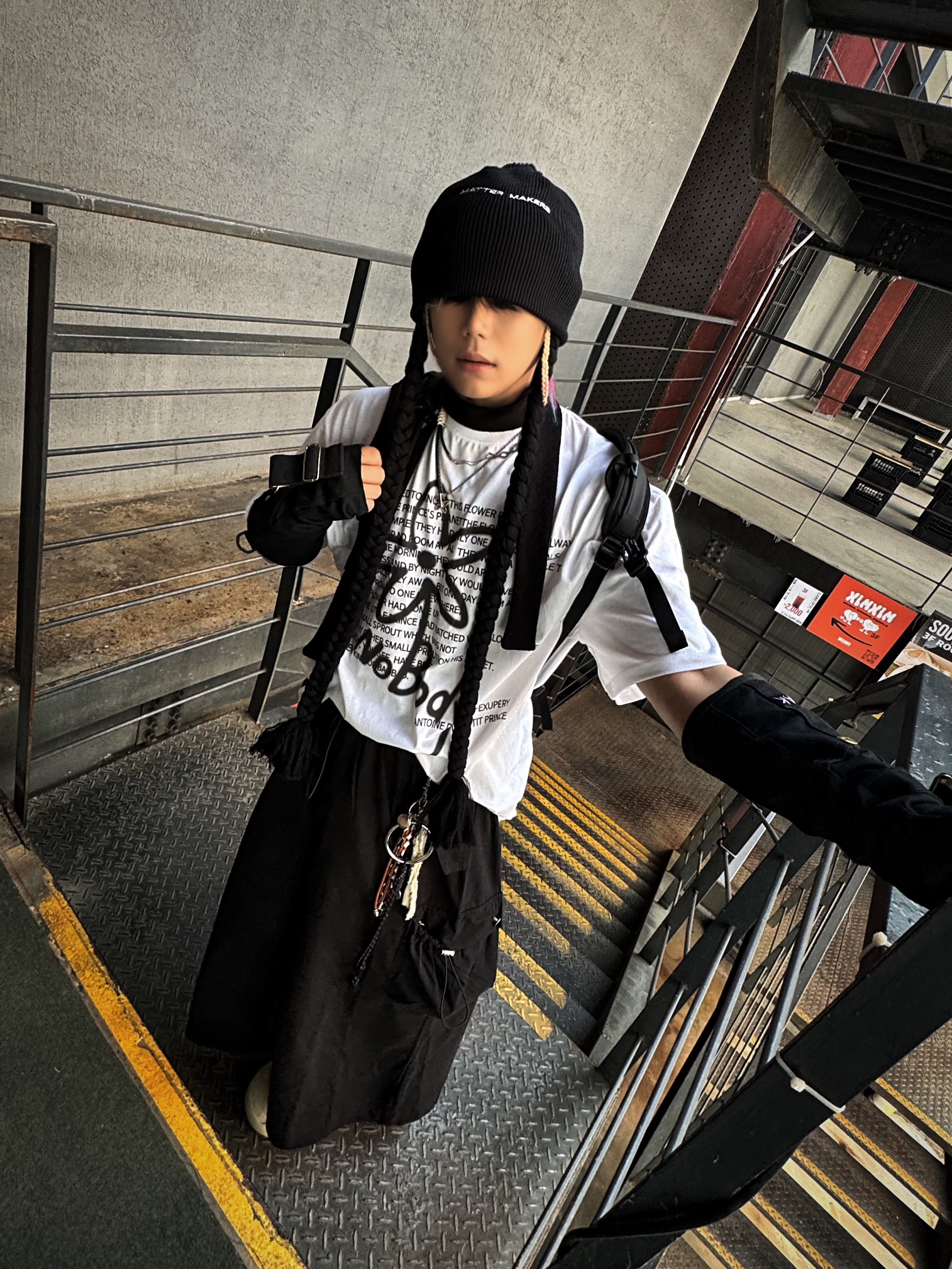 The North Face Big Shot Black 착용 스타일 - 4