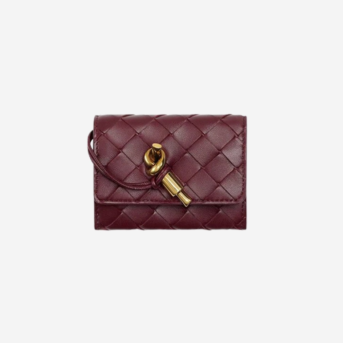 Bottega Veneta Andiamo Envelope Card Case Barolo 상세 이미지 1