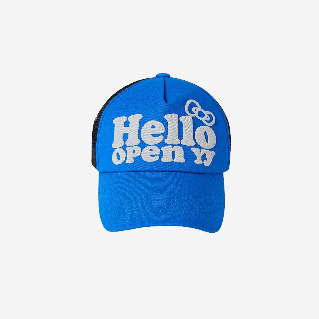 Open Yy x Hello Kitty Hello Trucker Cap Blue 상세 이미지 1