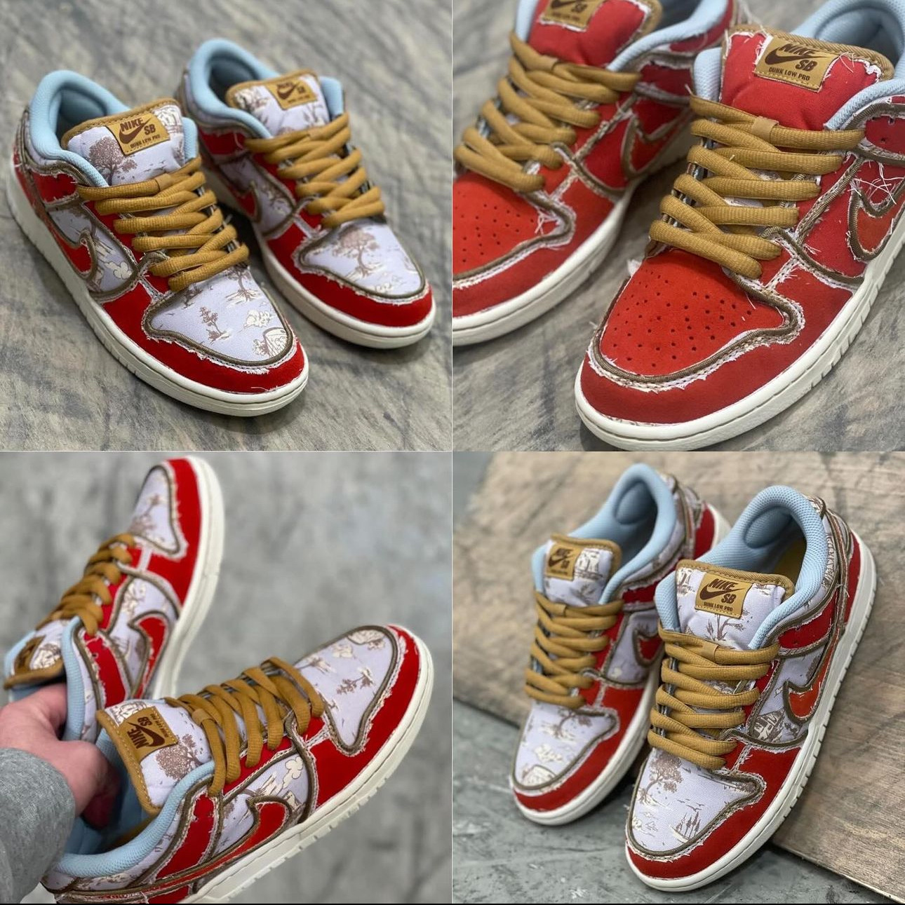 Nike SB Dunk Low Pro Premium Toile 착용 스타일 - 2