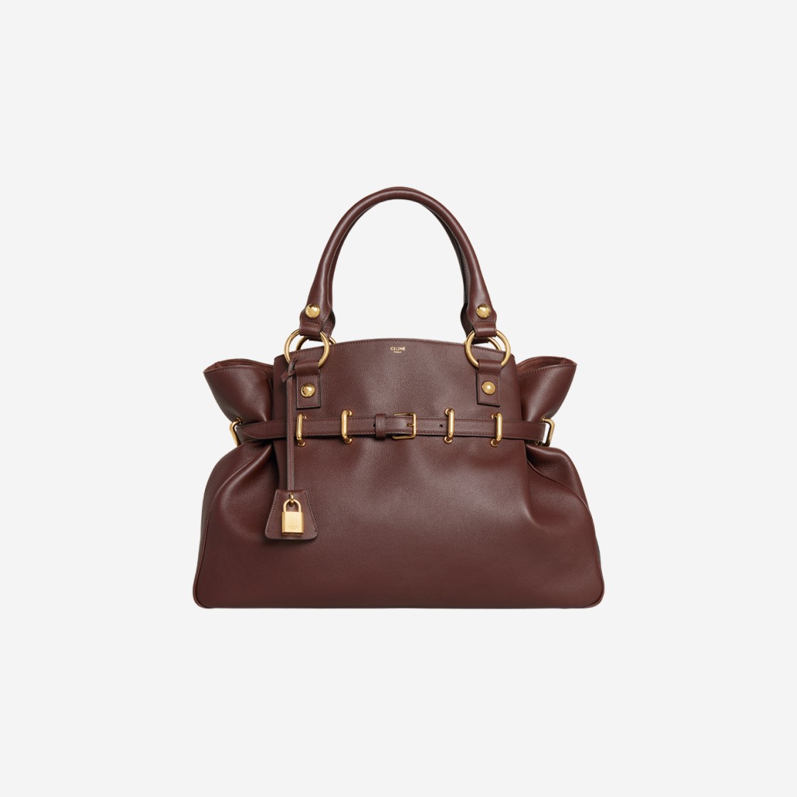 Celine Medium Anita Bag in Supple Calfskin Chestnut 상세 이미지 1