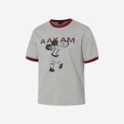 AAKAM Punch Boy Printed Ringer T-Shirts Red