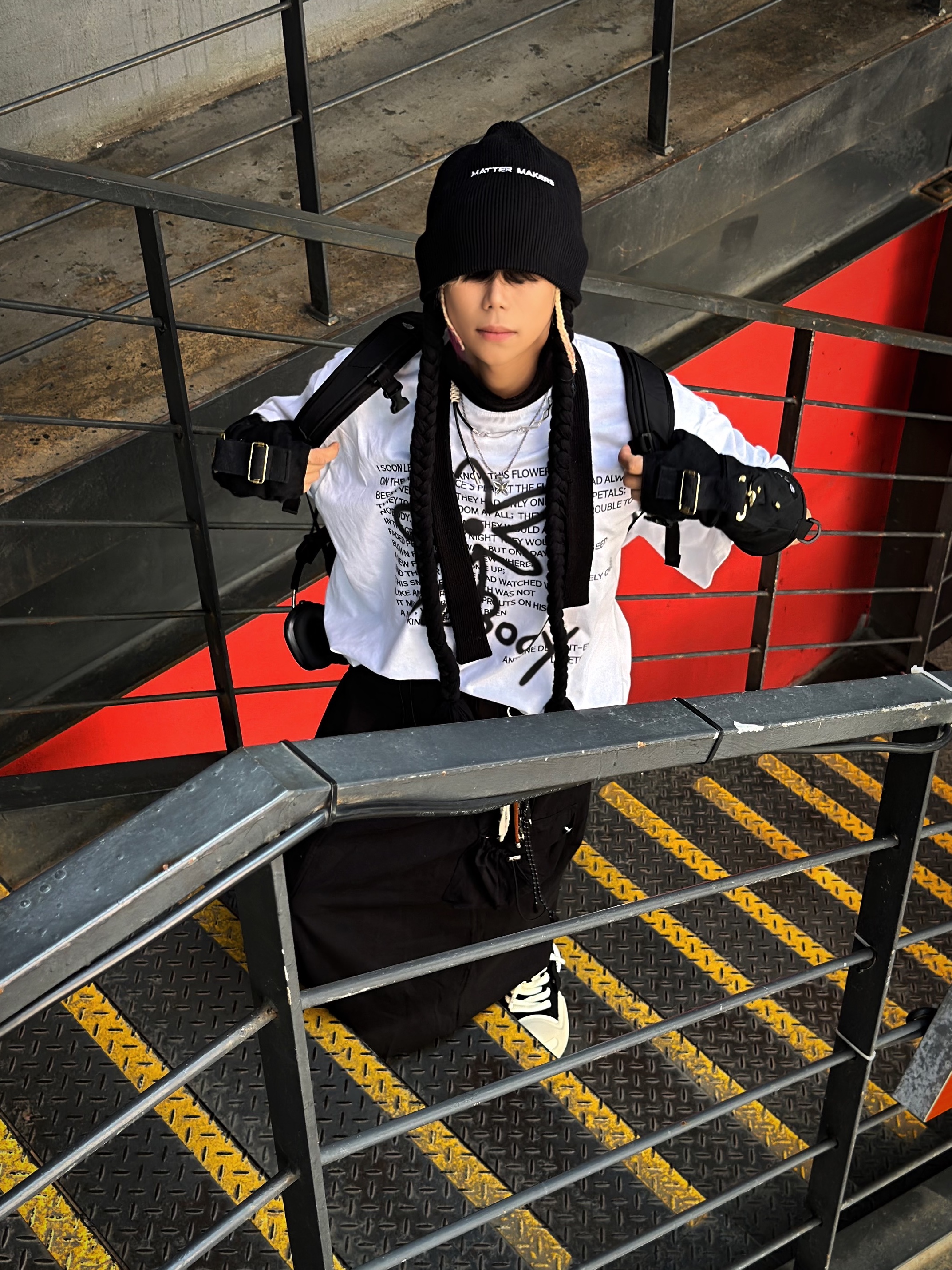 The North Face Big Shot Black 착용 스타일 - 3