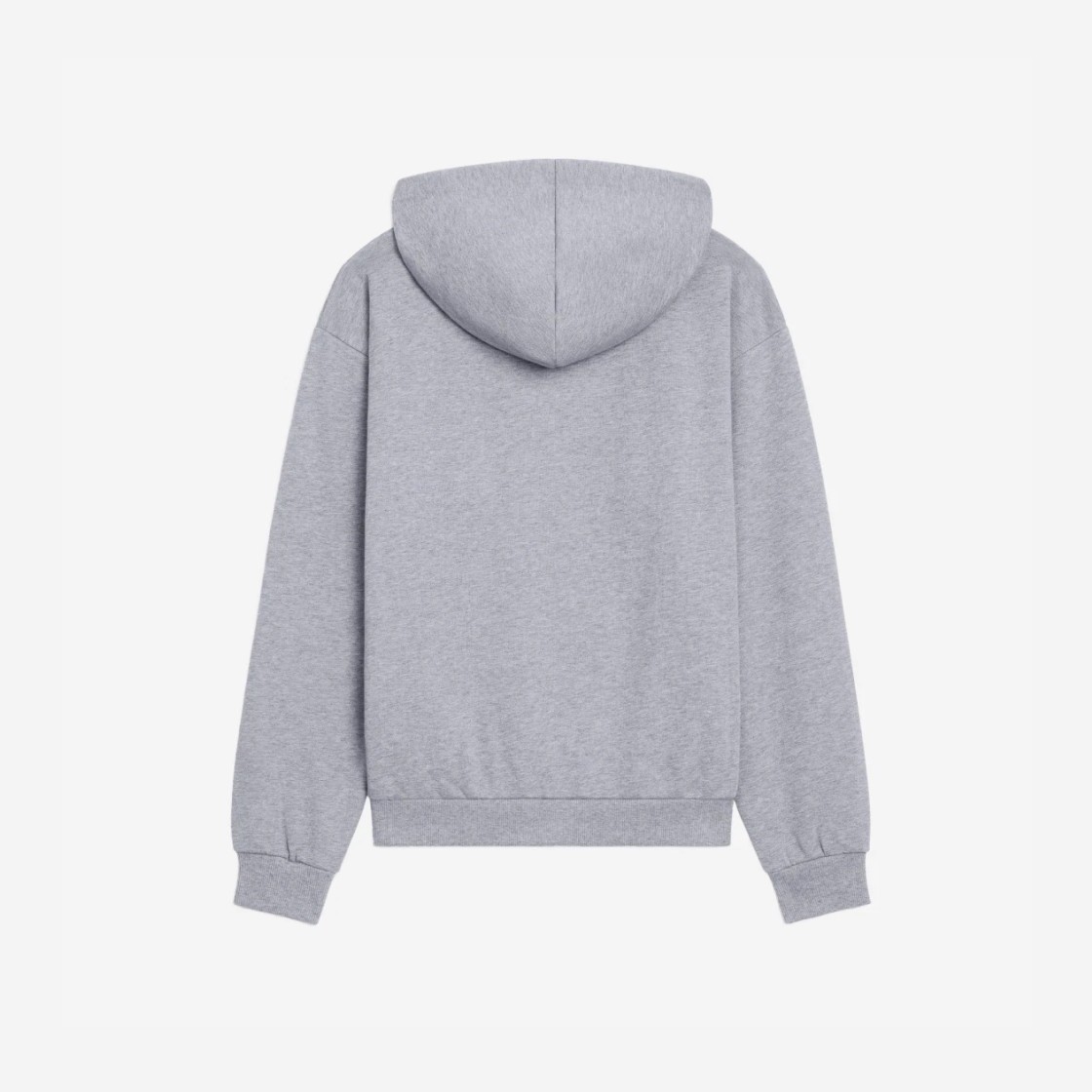 Celine Loose Hoodie in Cotton Fleece Grey Black 상세 이미지 2