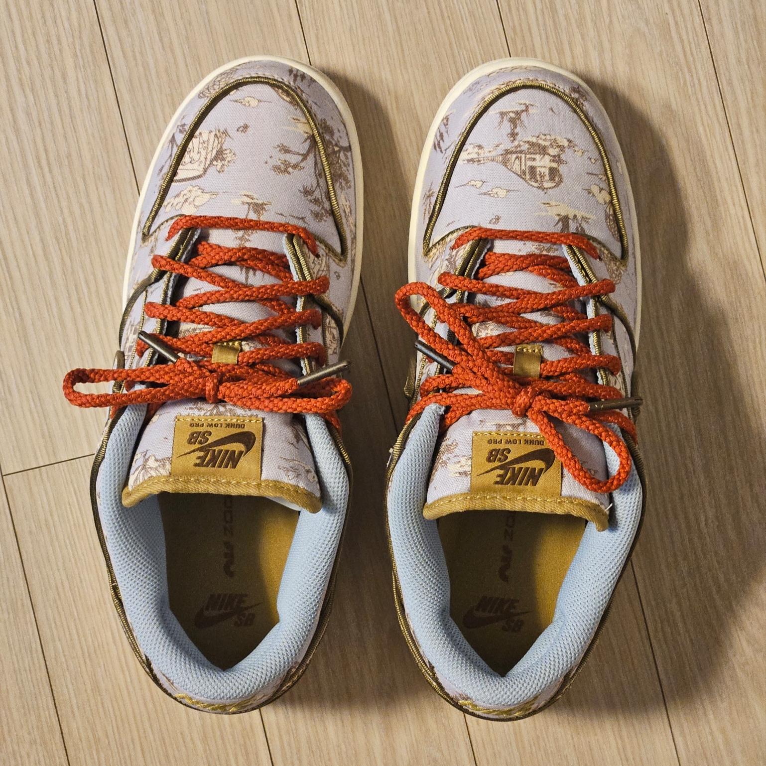 Nike SB Dunk Low Pro Premium Toile 착용 스타일 - 1