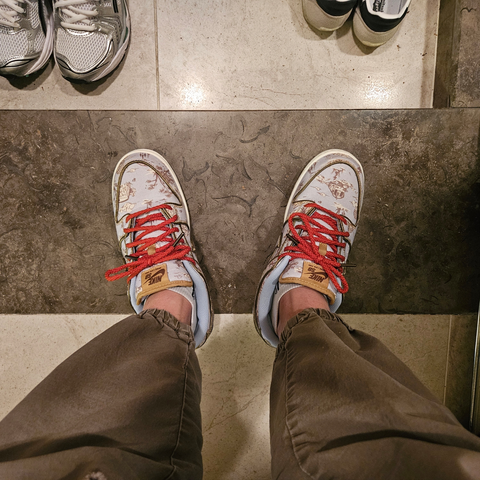 Nike SB Dunk Low Pro Premium Toile 착용 스타일 - 4