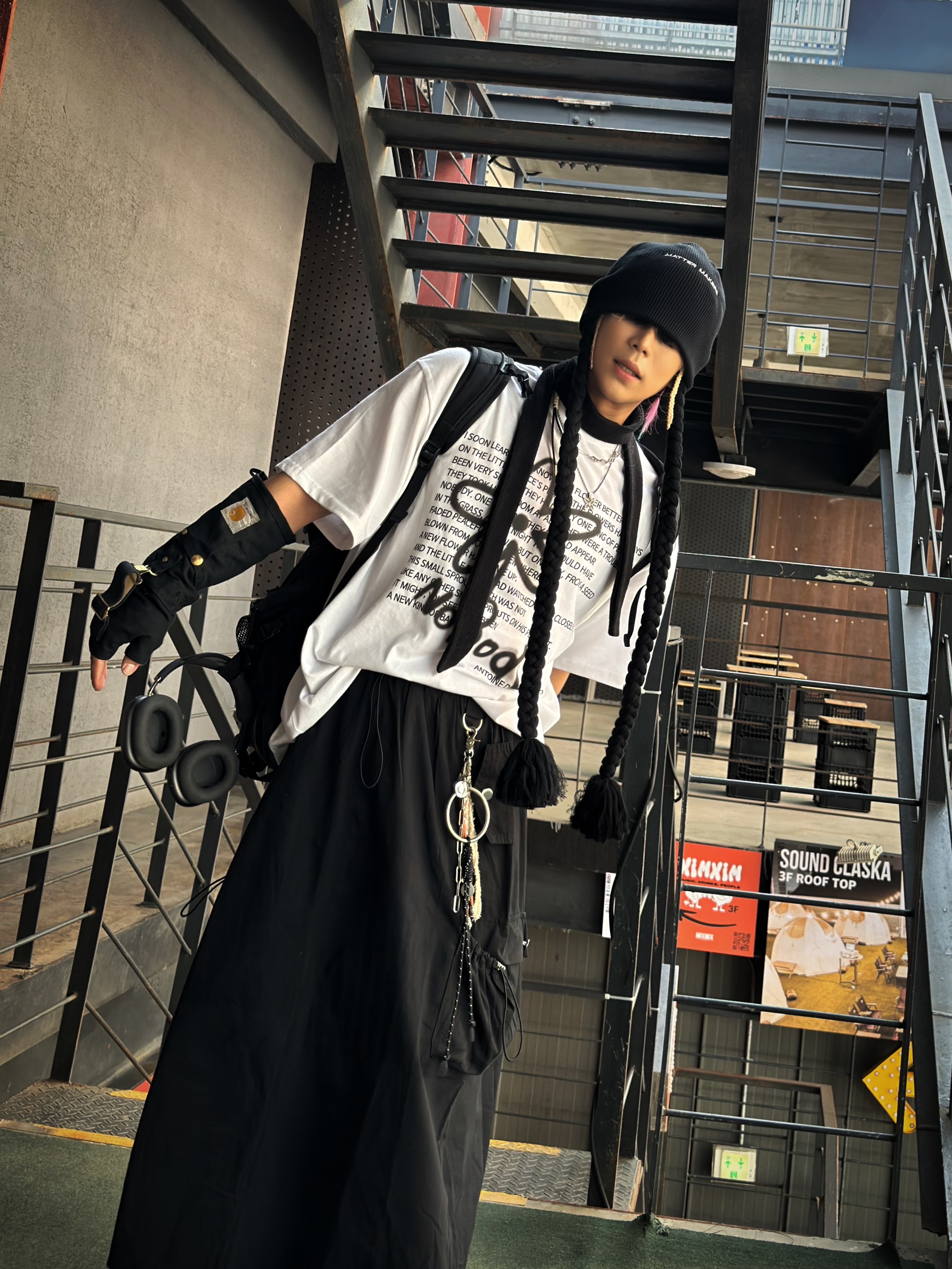 The North Face Big Shot Black 착용 스타일 - 8
