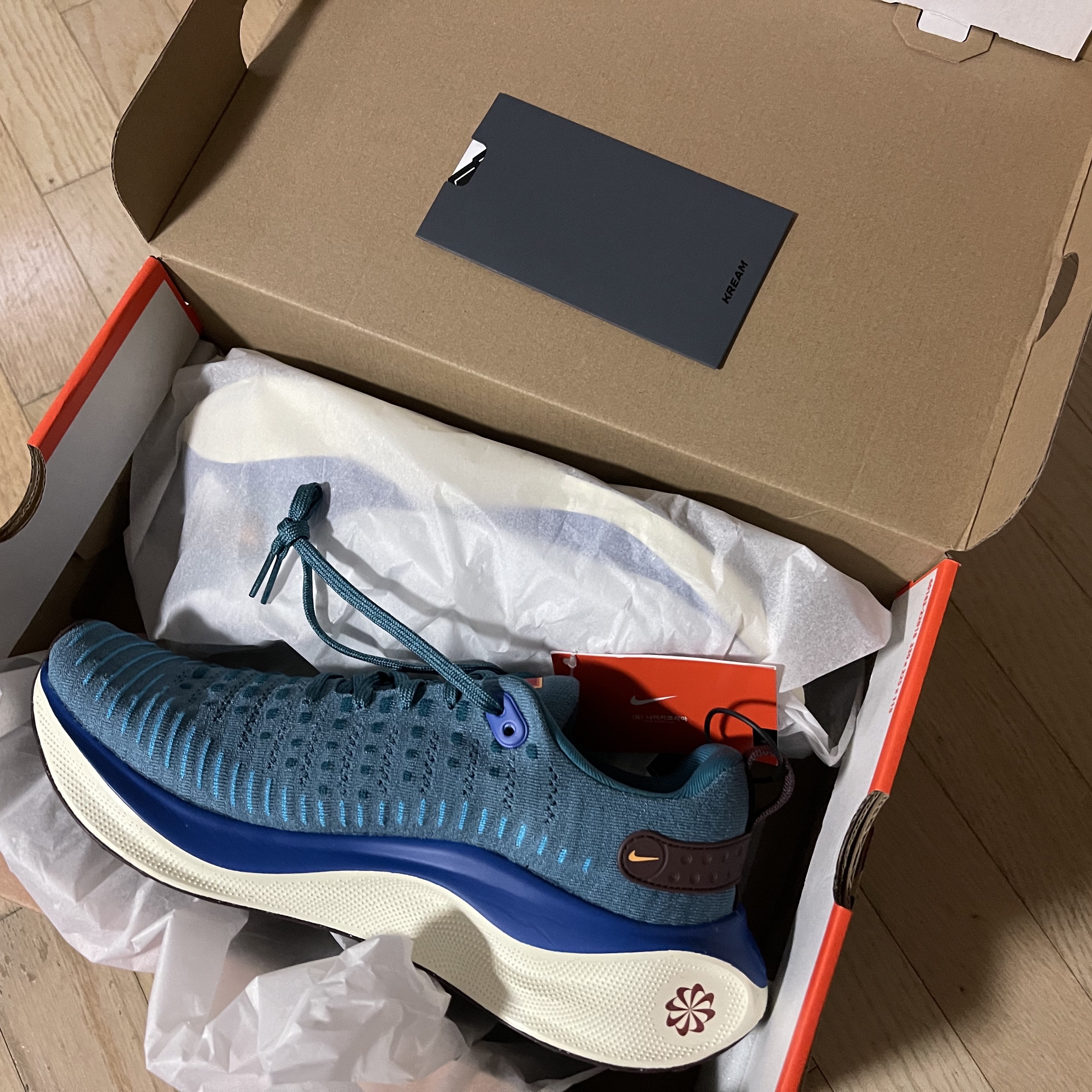 Nike React Infinity Run 4 RPM Noise Aqua White 착용 스타일 - 1