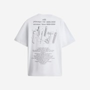 H&M x Rokh Printed T-Shirt White Staplers